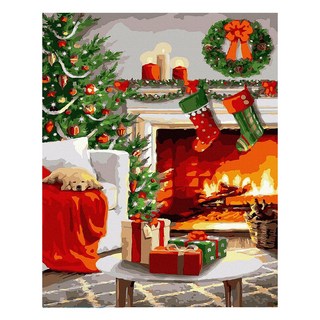 ArtLife 藝術生活 數字油畫DIY DT233 50 x 40cm, 耶誕快樂, 1組