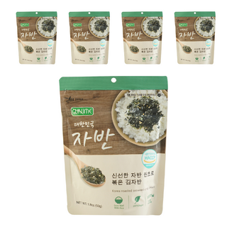 橘平屋 韓國原味海苔酥 酥脆口感 方便攜帶, 50g, 5包