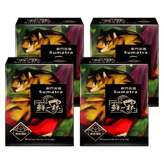 鮮一杯 蘇門答臘曼特寧濾掛咖啡, 9g, 4包, 4盒