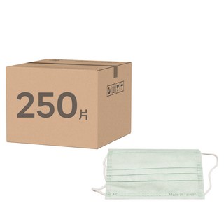 JUN 郡昱 成人平面滿版醫療口罩, 開心果綠, 50片, 5盒