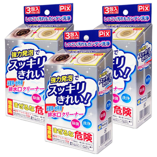 Lion Chemical 獅子化學 Pix 浴室用 排水口清潔劑, 120g, 3盒