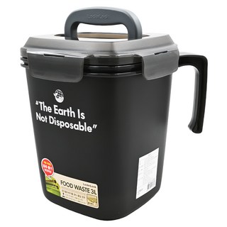 LocknLock 樂扣樂扣 廚餘回收桶 3L, 灰色, 1個