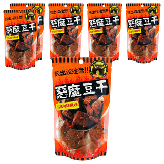 熊出沒注意 惡魔豆干 蒜香微辣風味, 140g, 6包