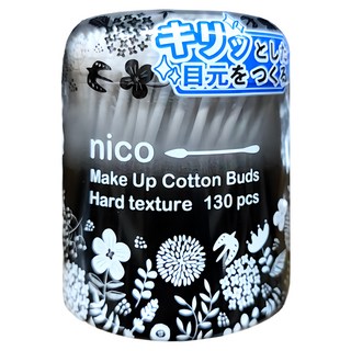 SANYO 山洋 清潔化妝棉花棒 尖頭+圓頭 130支 日本製造, 1組