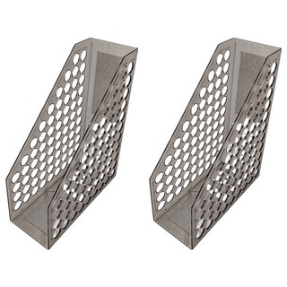 JUSKU 佳斯捷 珍珠龍雜誌架 公文L型文件架 10.3 x 25.5 x 31.2cm, 黑色, 2組