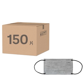 JUN 郡昱 成人平面滿版醫療口罩, 威瑪灰色, 50片, 3盒