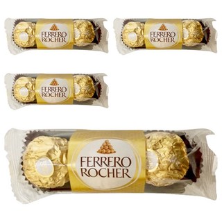 FERRERO ROCHER 金莎 巧克力 3顆, 37.5g, 4條