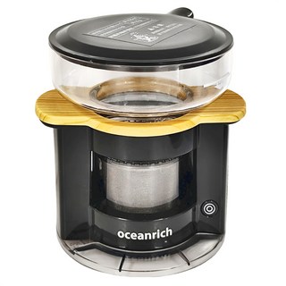 oceanrich 便攜式單杯萃取咖啡機 S2 150ML 360° 旋轉, 黑木紋