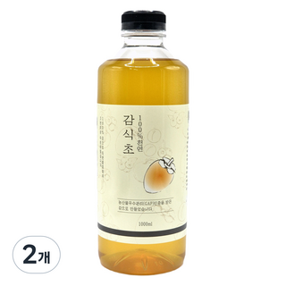 하동감사농원 3년 자연 숙성 천연발효 감식초, 2개, 1L