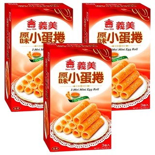 義美 小蛋捲 原味, 114g, 3盒