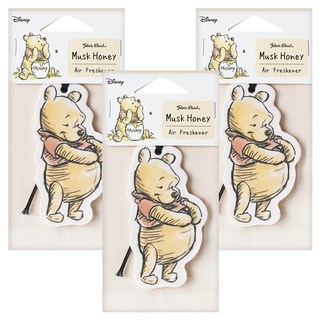 John's Blend 迪士尼維尼系列 居家香氛片 3片, 蜂蜜麝香, 18g, 1組