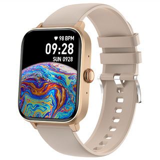 DTAudio 聆翔 智能運動手錶 S50, 金色, 藍牙, 1.83吋