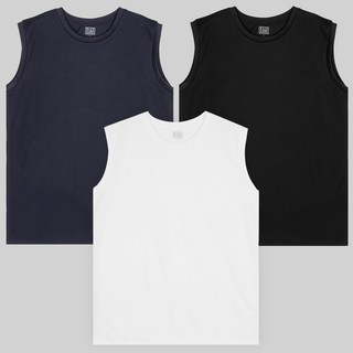BASE ALPHA ESSENTIALS 機能性快乾涼感無袖T恤 3件組