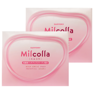 SunTORY 三得利 台灣公司貨 Milcolla 蜜露珂娜 膠原蛋白, 30包, 6.5g, 2盒