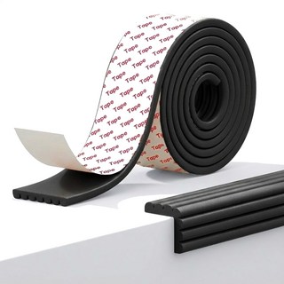 르메이어 유아용 W형 풀접착 모서리 보호대, 블랙, 1개