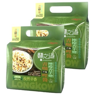 龍口 麵之道青咖哩醬拌麵 114g, 8包