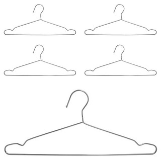 宏圃生活 304系列不鏽鋼衣架組, 不鏽鋼 銀色, 1組