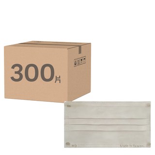 JUN 郡昱 成人平面滿版醫療口罩, 燕麥拿鐵, 50片, 6盒