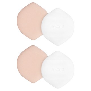 Solone 台灣公司貨 檸檬慕斯氣墊手指撲 2個, 膚色, 2組
