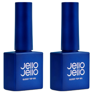 Jello Jello Glossy Top Gel 10ml, 透明, 2瓶