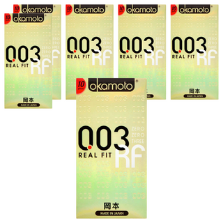 okamoto 岡本 003 REAL FIT 貼身極薄保險套 口徑52mm, 10入, 6盒