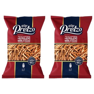 不囉嗦Pretzo 迷你鹽味棒 烘烤非油炸 鹹香酥脆 方便攜帶, 125g, 2包