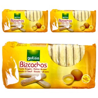 gullon 穀優 Bizcochos 手指餅乾 海綿蛋糕, 200g, 3包
