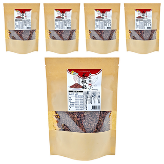 超賀 大紅袍 花椒粒 色澤鮮豔 香氣濃郁 適合滷湯 醃製食品和燉肉, 60g, 5包