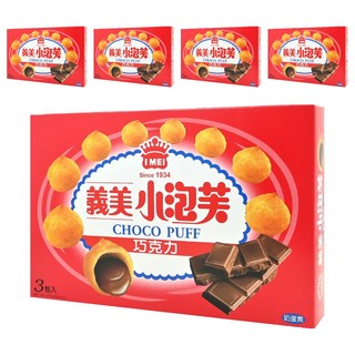 義美 小泡芙 經典巧克力, 171g, 5盒