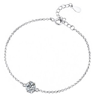 CF Diamond 手鍊 莫桑鑽 C0027 珍愛六爪 1克拉