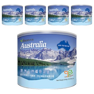 Vilson 米森 澳洲天然礦物湖鹽, 300g, 5罐