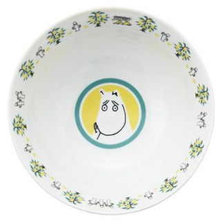 yamaka 山加商店 嚕嚕米 Moomin 陶瓷碗 - 日本產 580ML, 角色花邊 白色, 1個