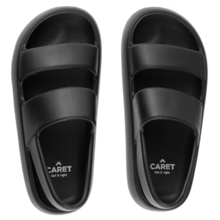 CARET 女款 EVA 雙帶涼鞋, 黑色的, 230