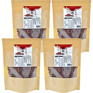 超賀 大紅袍 花椒粒 色澤鮮豔 香氣濃郁 適合滷湯 醃製食品和燉肉, 60g, 4包