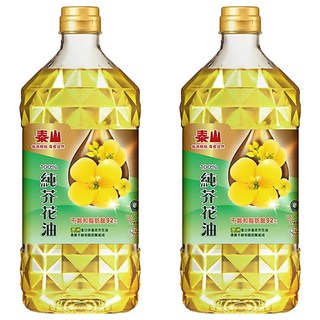 泰山 純芥花油，澳洲優質原料，不飽和脂肪酸92%以上, 1.5L, 2瓶