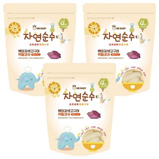 MB BABY 萌寶寶 大米餅 4個月以上, 紫地瓜, 20g, 3包