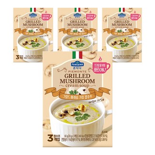 폰타나 그릴드 머쉬룸 크림 컵수프, 60g, 4개