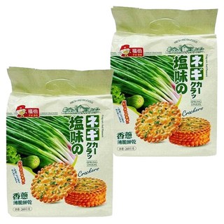 福伯 香蔥薄脆餅, 酥香口感, 260g, 2包
