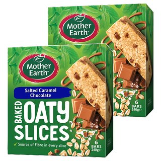 Mother Earth 烘焙燕麥棒 薄鹽焦糖巧克力, 240g, 2盒
