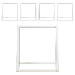 HOMENHOUSE 伸縮型鐵製衣架收納架 三角形, 5個, 白色