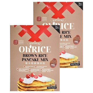 源順食品 Oh'Rice 糙米鬆餅預拌粉, 烏龍茶口味, 100%純天然糙米, 450g, 2盒