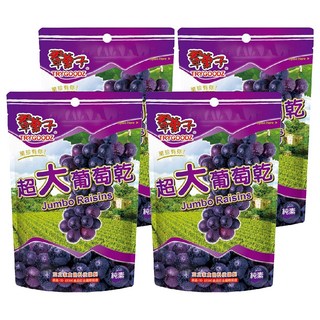 TRYGOODZ 翠菓子 超大葡萄乾鮮果乾280g*4包, 豆之家, 獨立包裝, 無添加, 健康零食, 280g