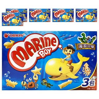 ORION 好麗友 好多魚餅乾 海苔口味, 90g, 6盒