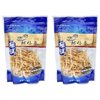 極饌 炭烤魷魚絲, 蚵仔寮新鮮現撈魷魚製作, 全家大小休閒食品, 120g, 2包