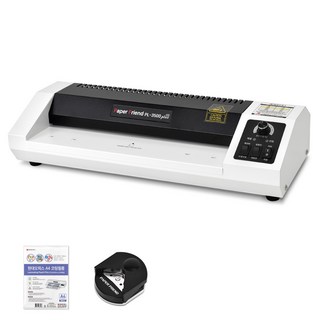 페이퍼프랜드 안티잼 코팅 시스템 A3 코팅기 PL-3500 PLUS ECO + A4 코팅지 + 코너 라운더 세트