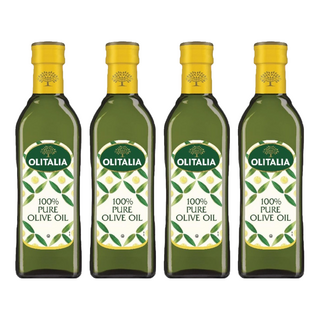 OLITALIA 奧利塔 純橄欖油 100% PURE 原裝進口, 500ml, 4瓶