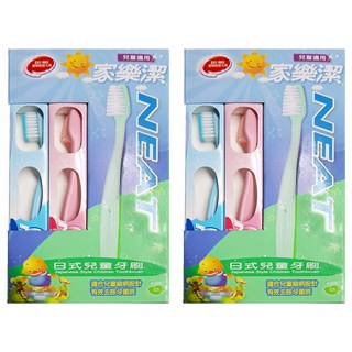 NEAT 家樂潔 日式兒童牙刷 Set 高級尼龍刷毛 適用年齡:兒童 產地:越南, 12支, 2盒, Blue