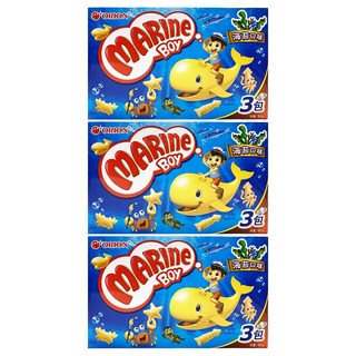 ORION 好麗友 好多魚餅乾 海苔口味, 90g, 3盒