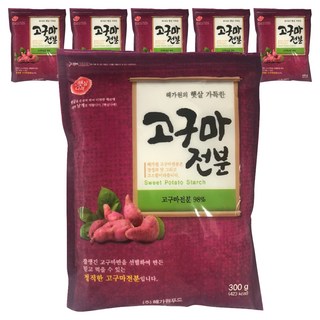 海原紅薯澱粉, 300g, 6個