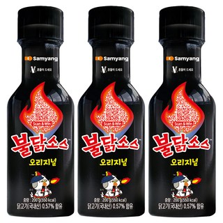 Samyang Foods 三養 Buldak 火辣雞肉風味辣醬, 200g, 3瓶